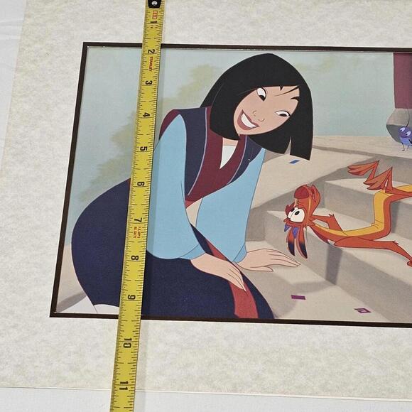 Vintage Walt Disney MULAN 1999 Disney Store Exclusive Commemorative Lithograph - Picture 4 of 5